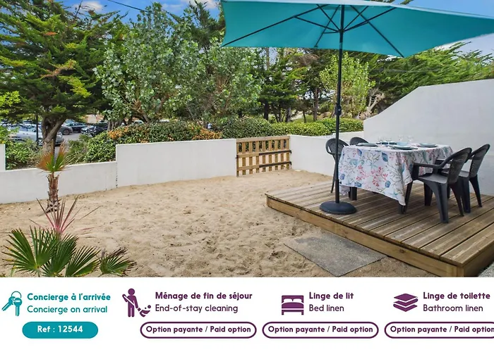 דירה 200m De La Plage, Terrasse, Pour 4